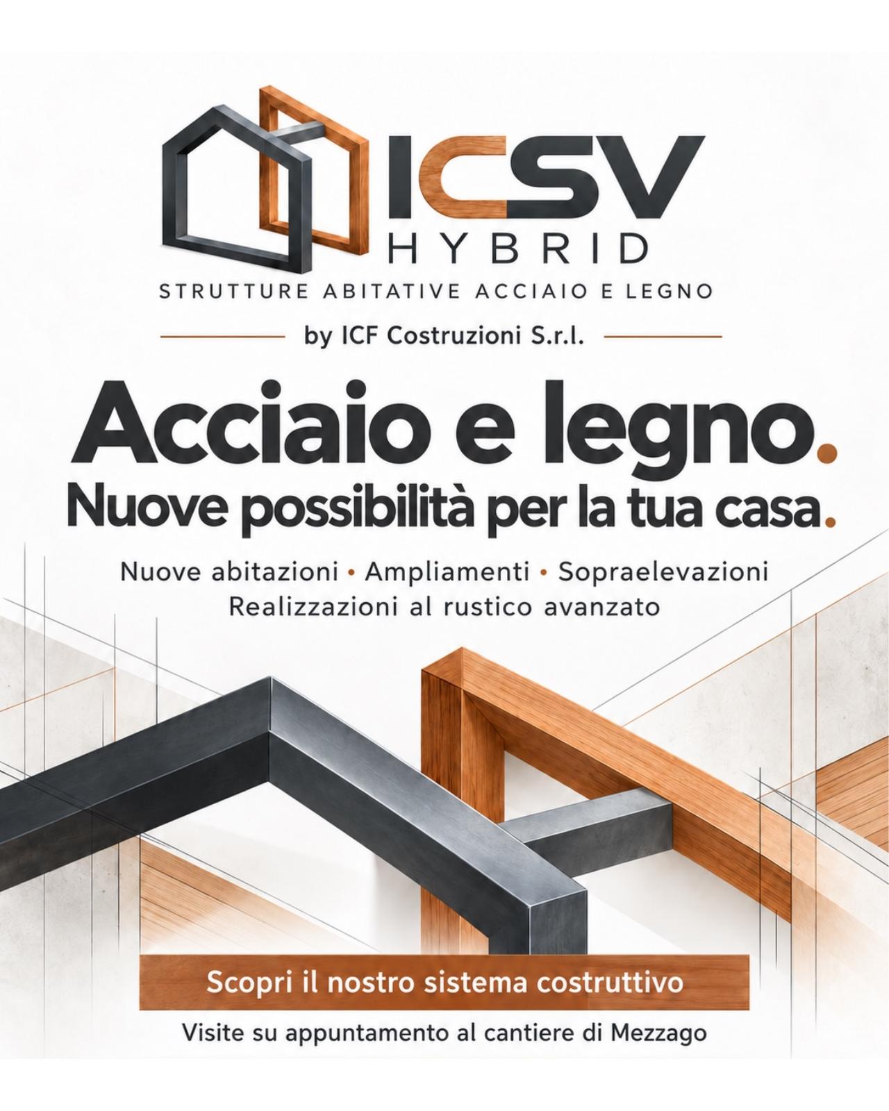 ICSV Hybrid by ICF: acciaio e legno, nuove possibilità per la tua casa